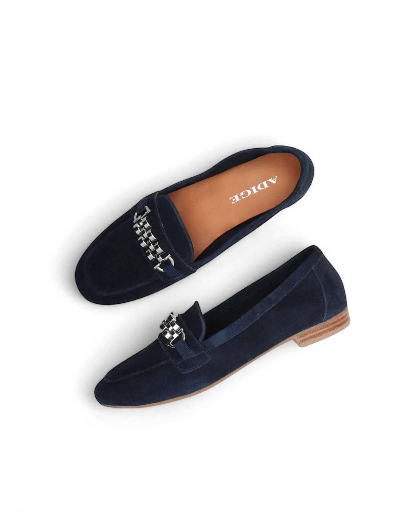 Mocassin femme daim marine Laam adige