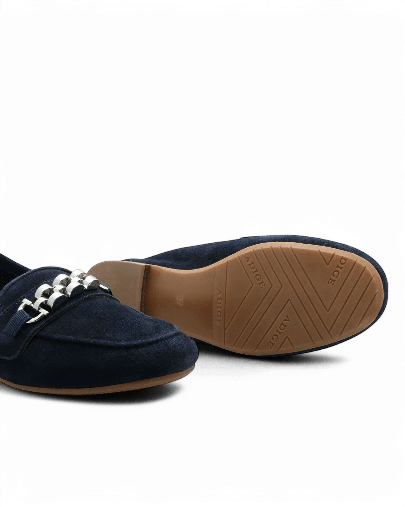 Mocassin femme daim marine Laam adige
