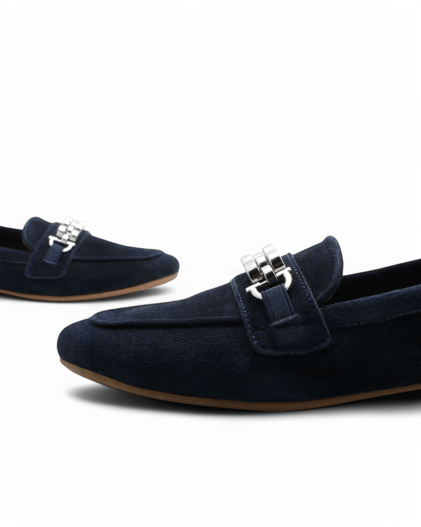 Mocassin femme daim marine Laam adige