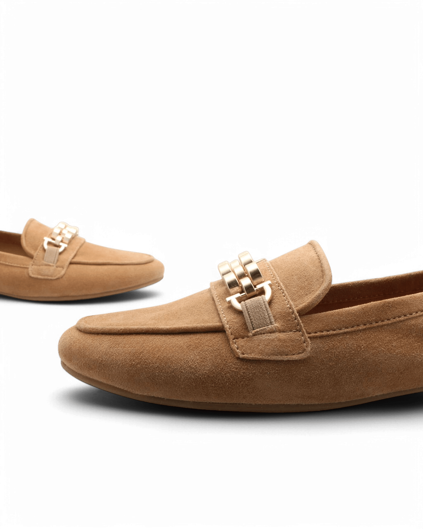 Mocassin femme daim beige Laam adige