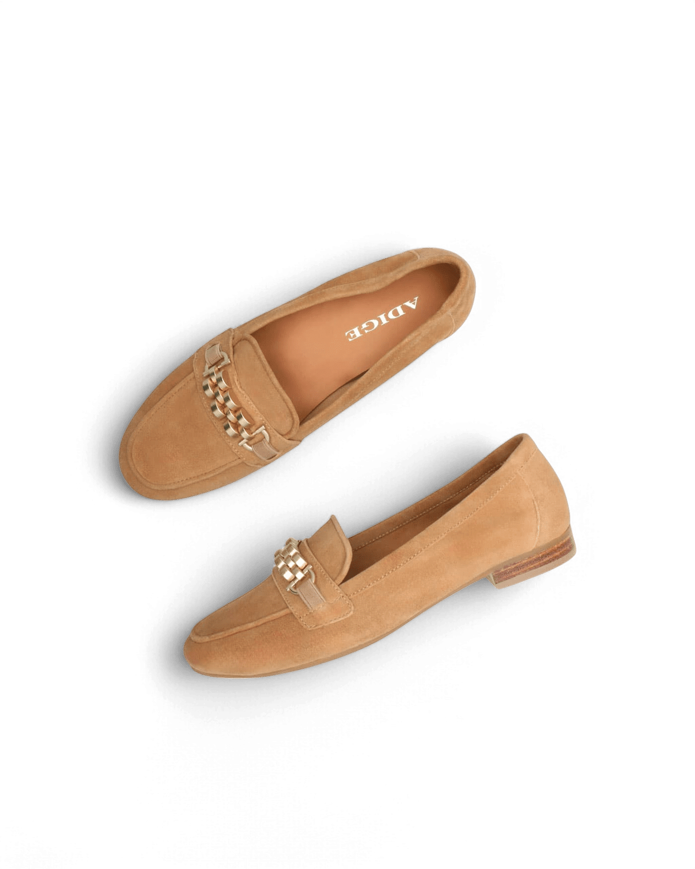 Mocassin femme daim beige Laam adige