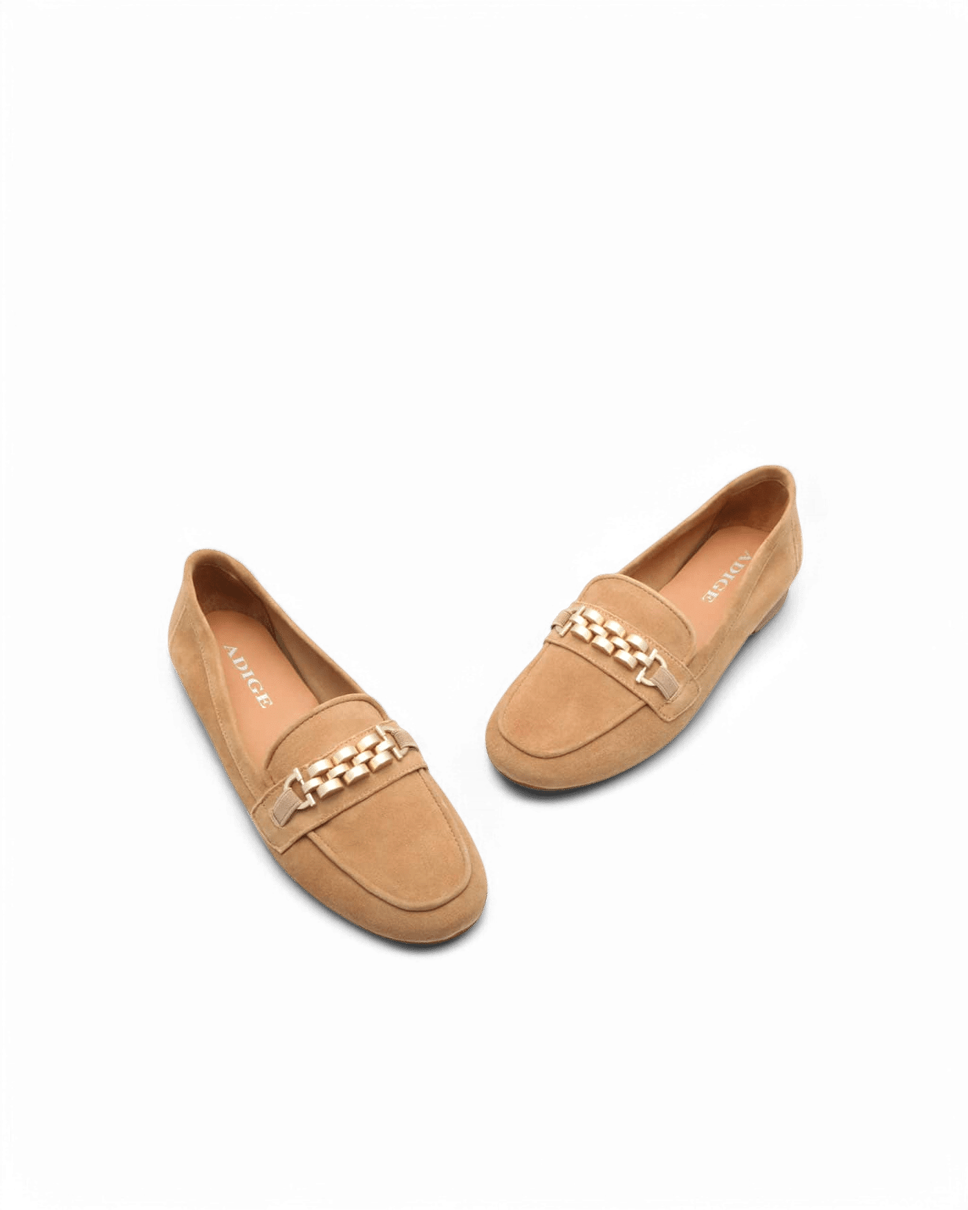 Mocassin femme daim beige Laam adige