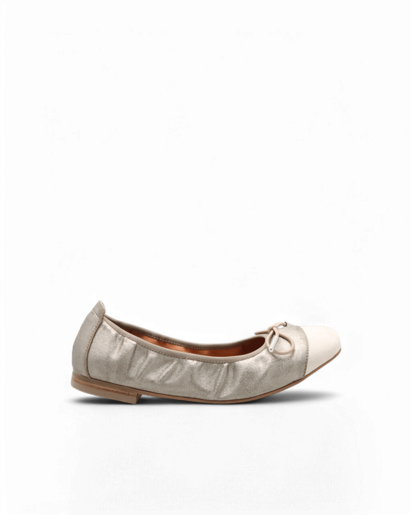 Ballerine argentée Hatik adige