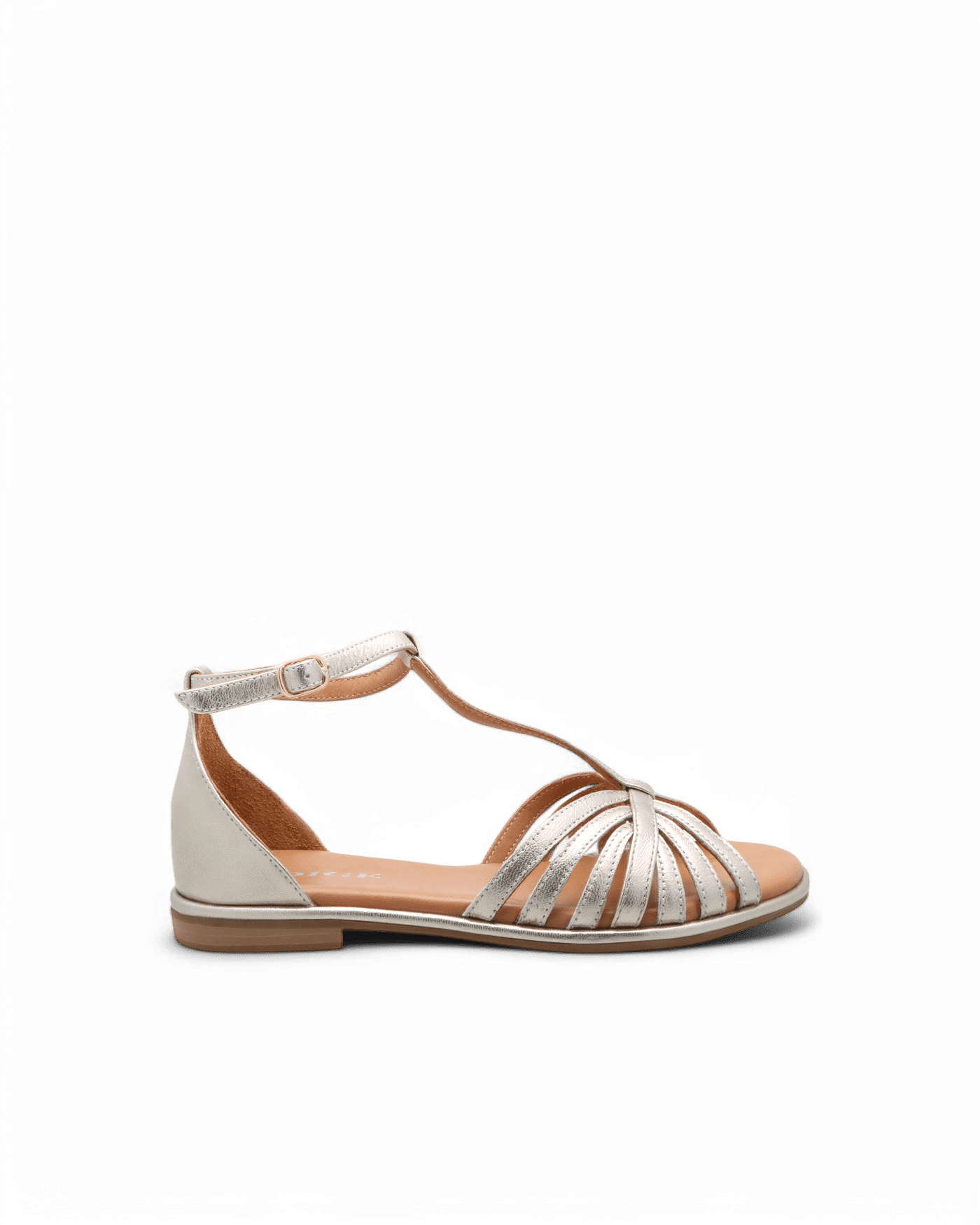 Sandales dorées femme Aman adige