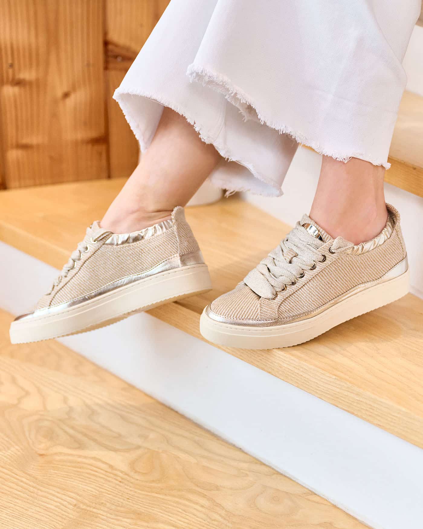 Basket basse en toile femme Quincy adige