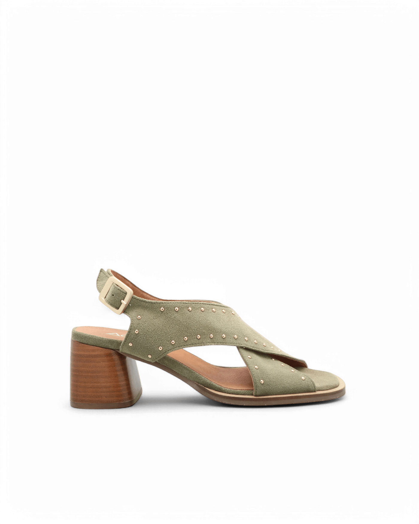 Sandales brides croisées kaki Romy adige