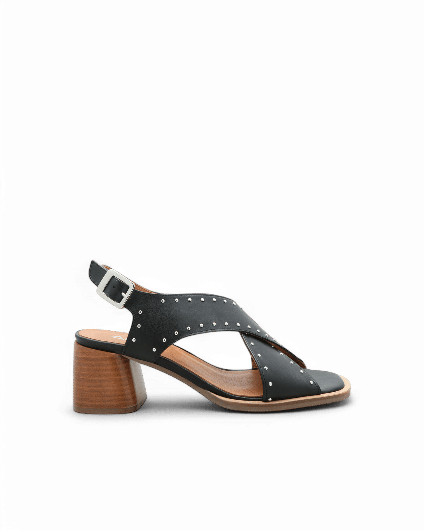 Sandales brides croisées noires Romy adige