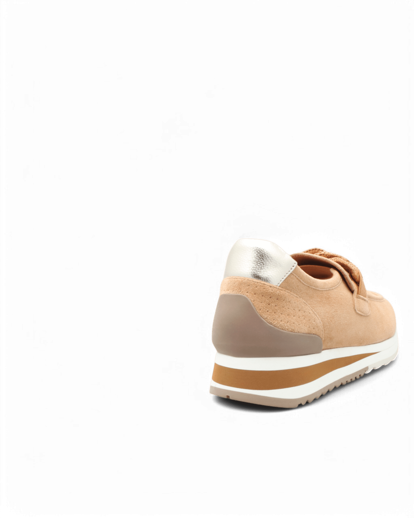 Basket femme velours camel Xena adige