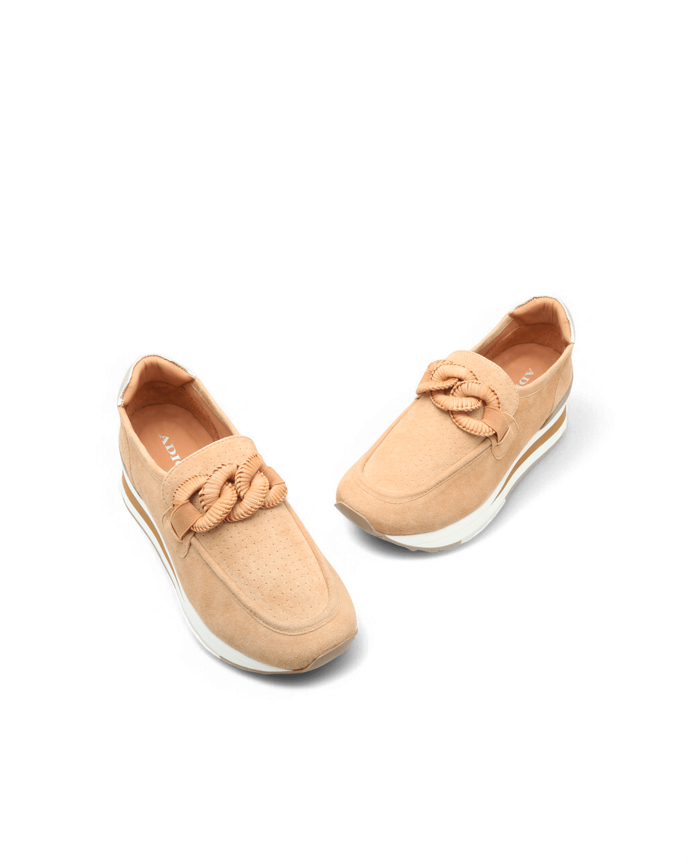 Basket femme velours camel Xena adige