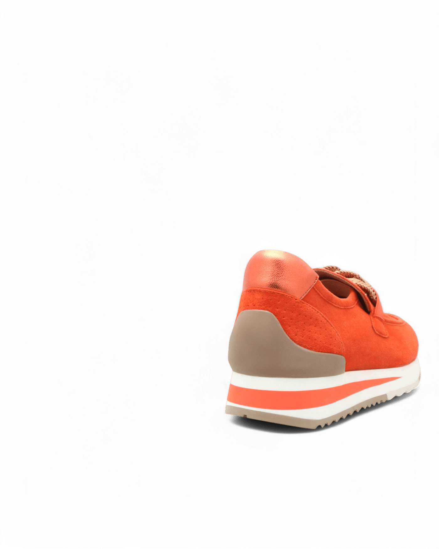 Basket femme velours orange Xena adige