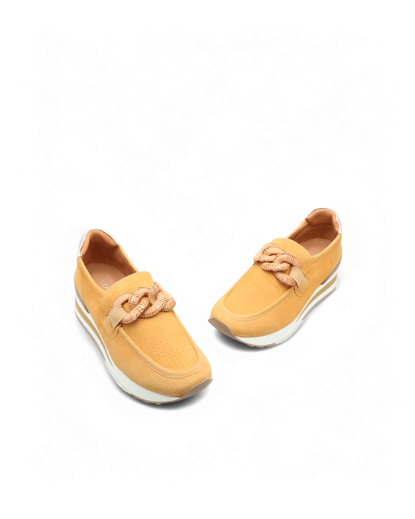 Basket femme velours jaune Xena adige