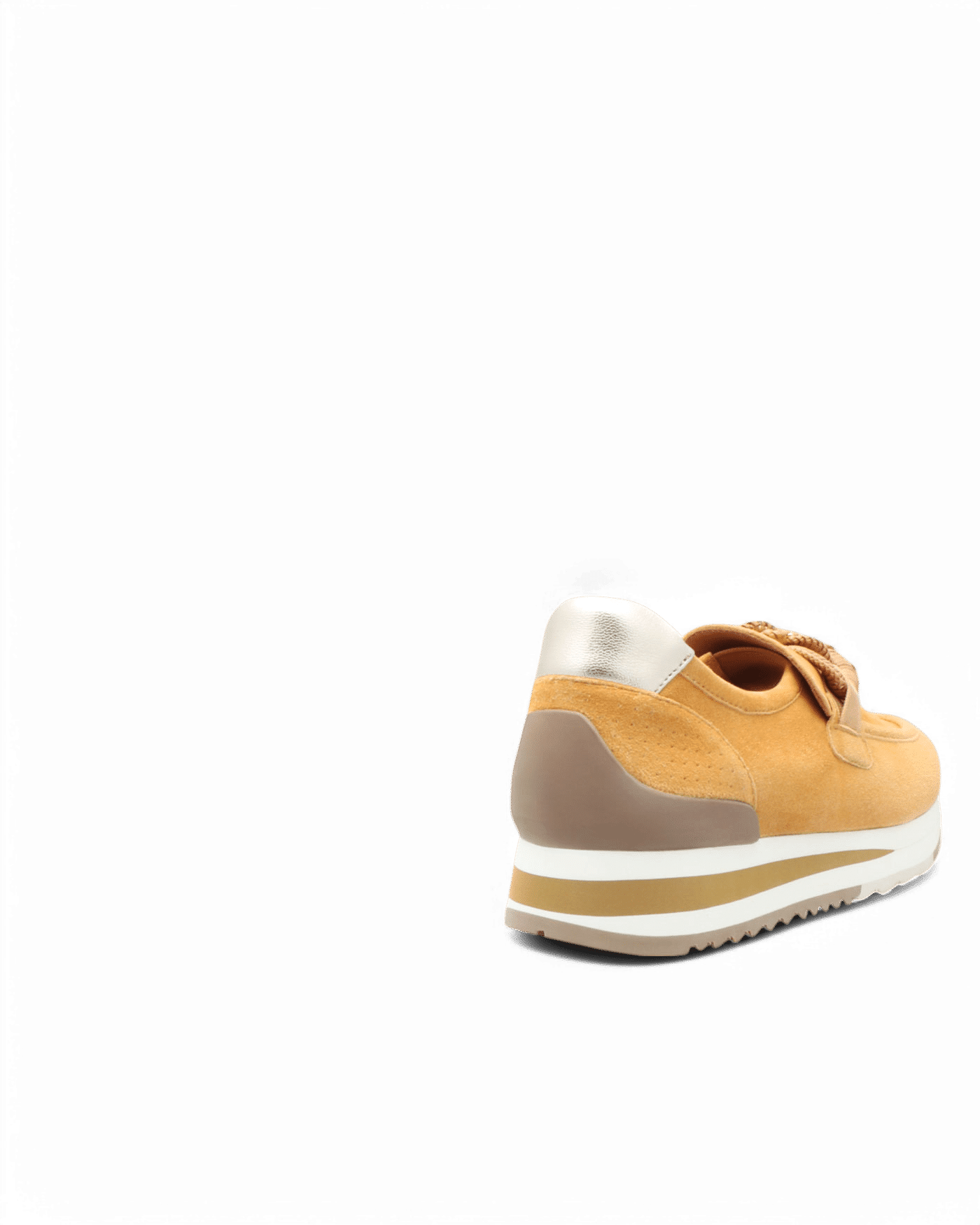 Basket femme velours jaune Xena adige