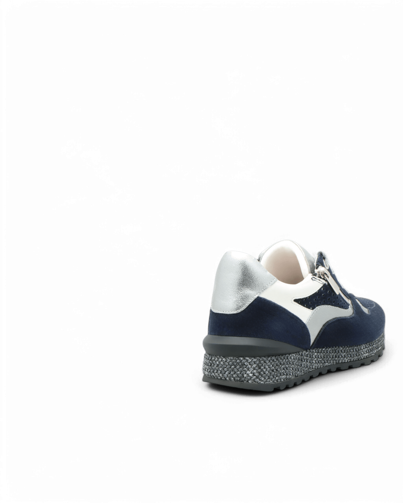 Baskets lacets bleu marine Yoko adige