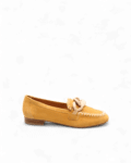 Mocassins daim femme jaune Lenny adige