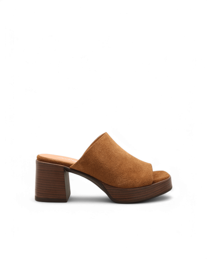 Mules à talon marron Selena ADIGE