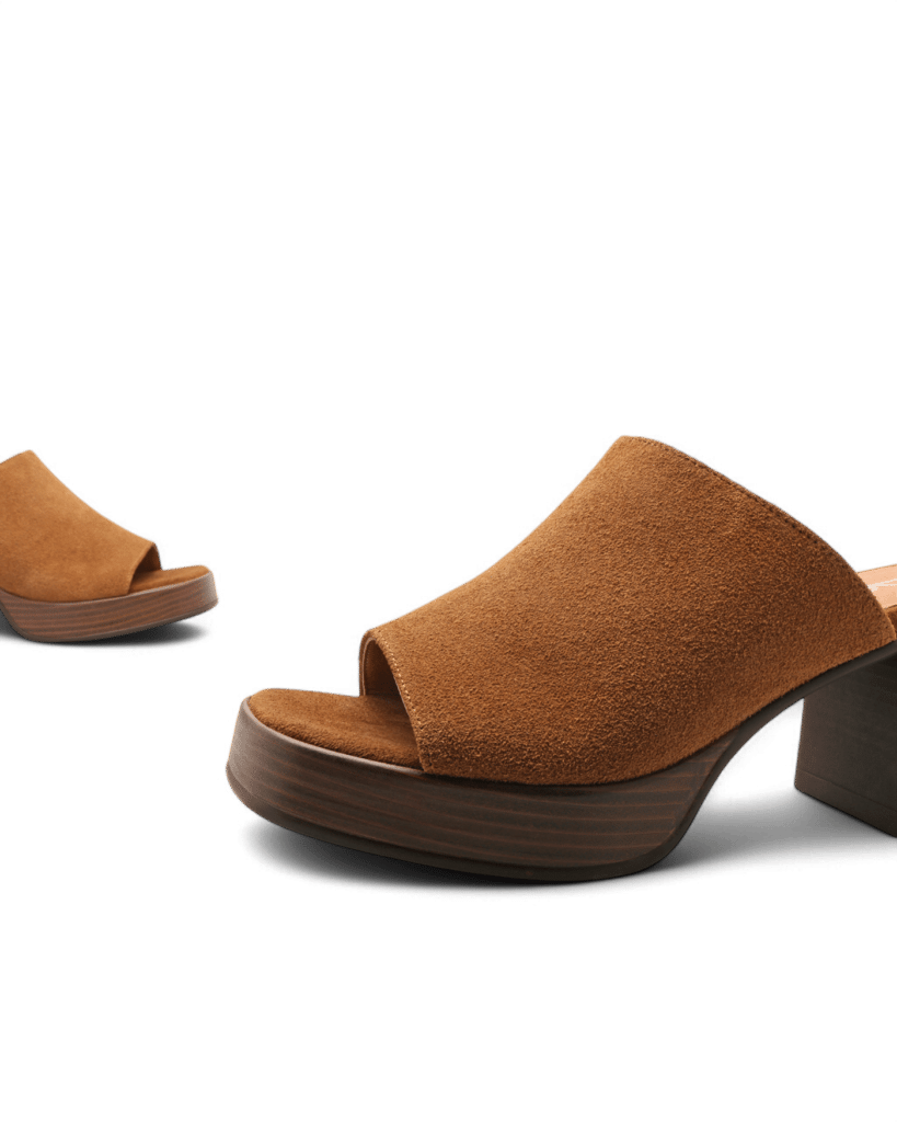 Mules à talon marron Selena ADIGE