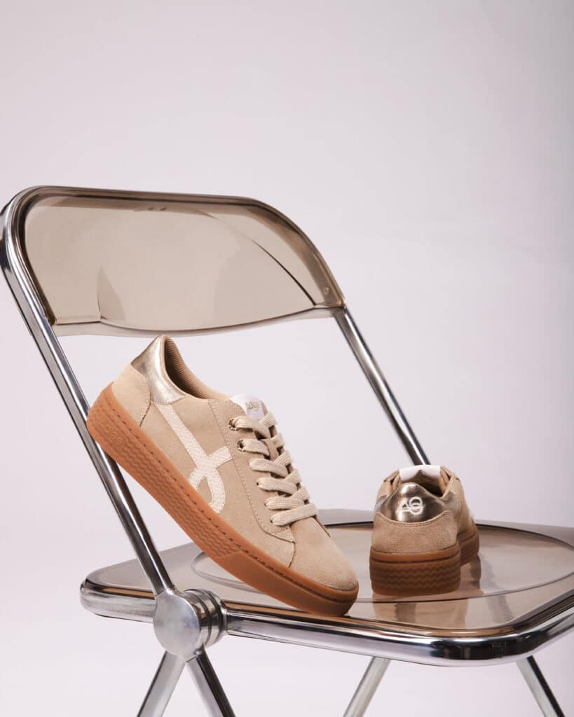 Basket femme beige