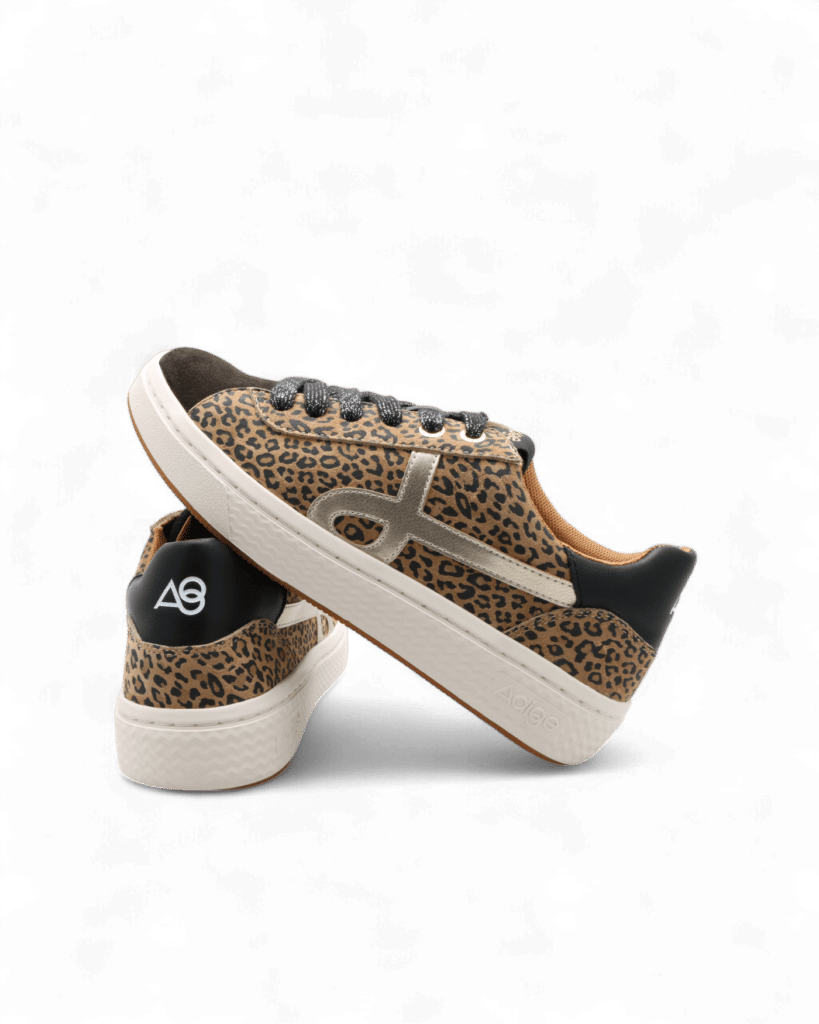 Basket leopard femme