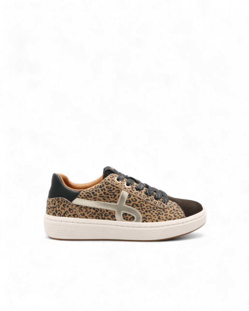 Basket leopard femme