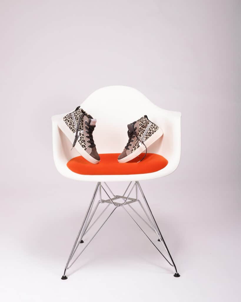 Basket leopard montante