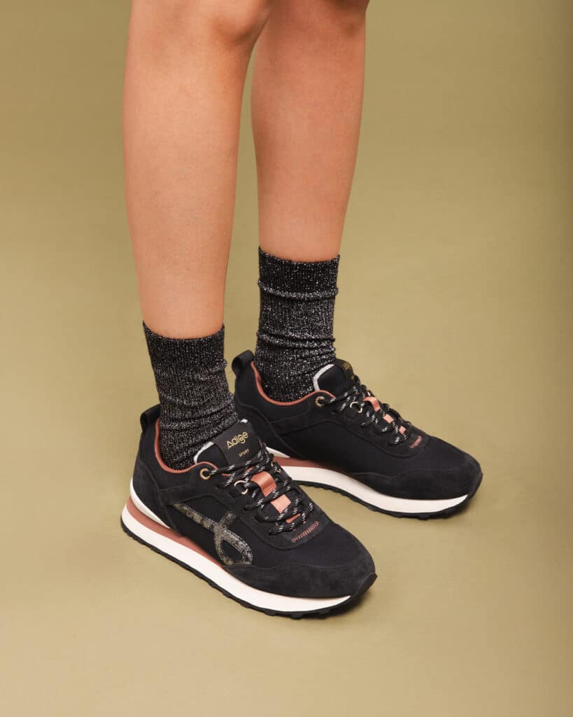 Basket noir femme