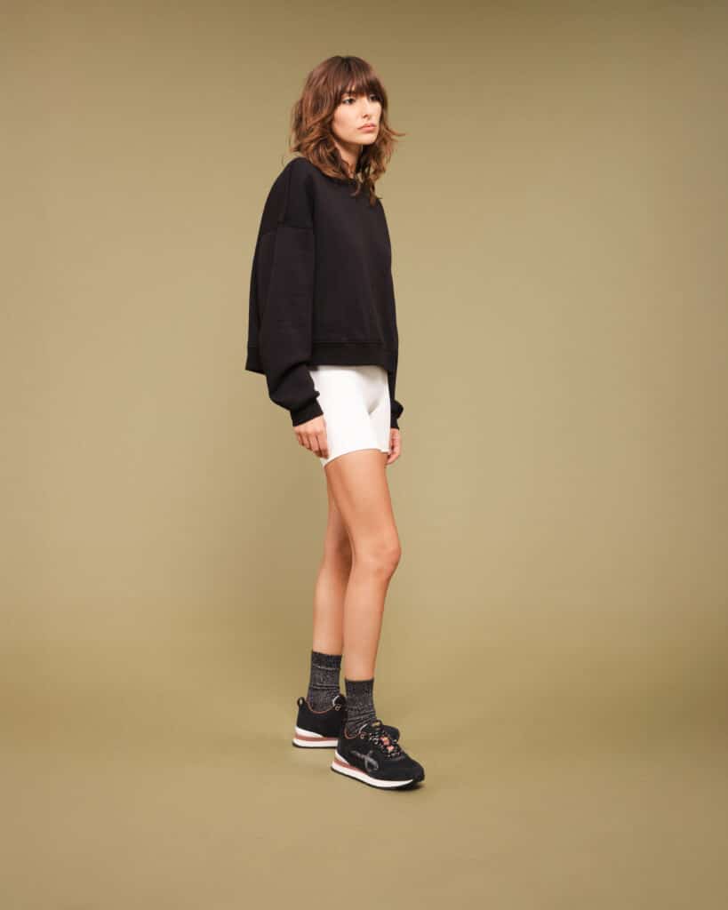 Basket noir femme