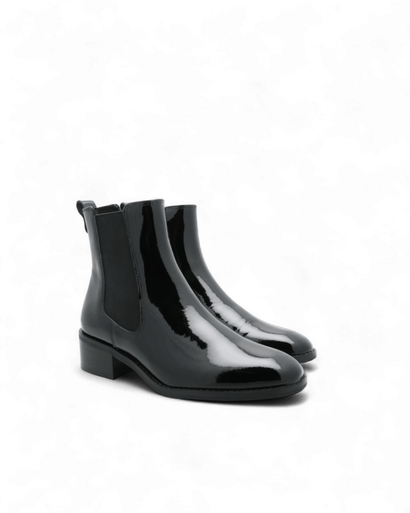 Bottines chelsea vernies