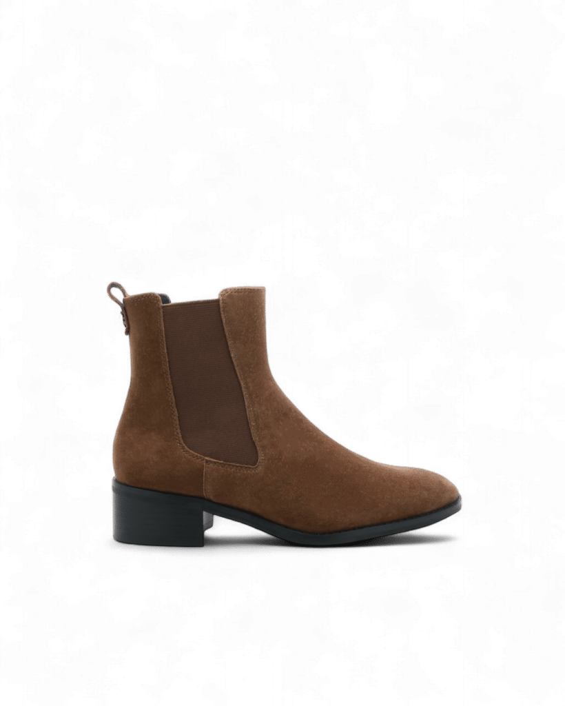 Bottine chelsea marron femme