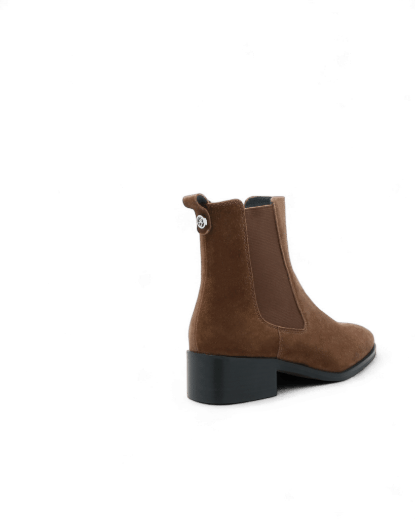 Bottine chelsea marron femme