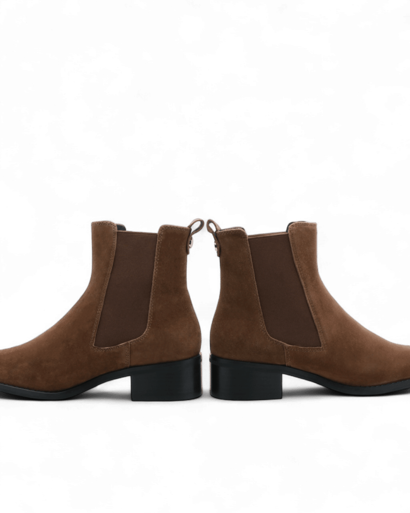 Bottine chelsea marron femme