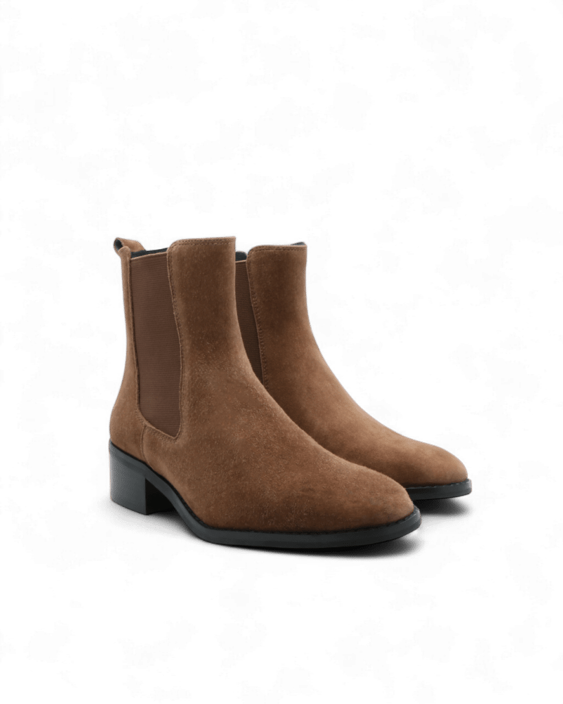 Bottine chelsea marron femme