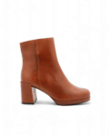 Bottines cognac femme