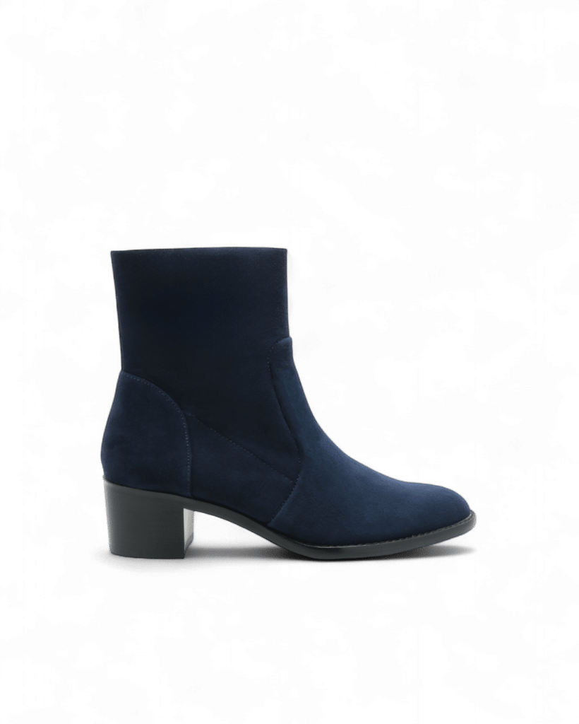 Bottines en daim bleu marine​