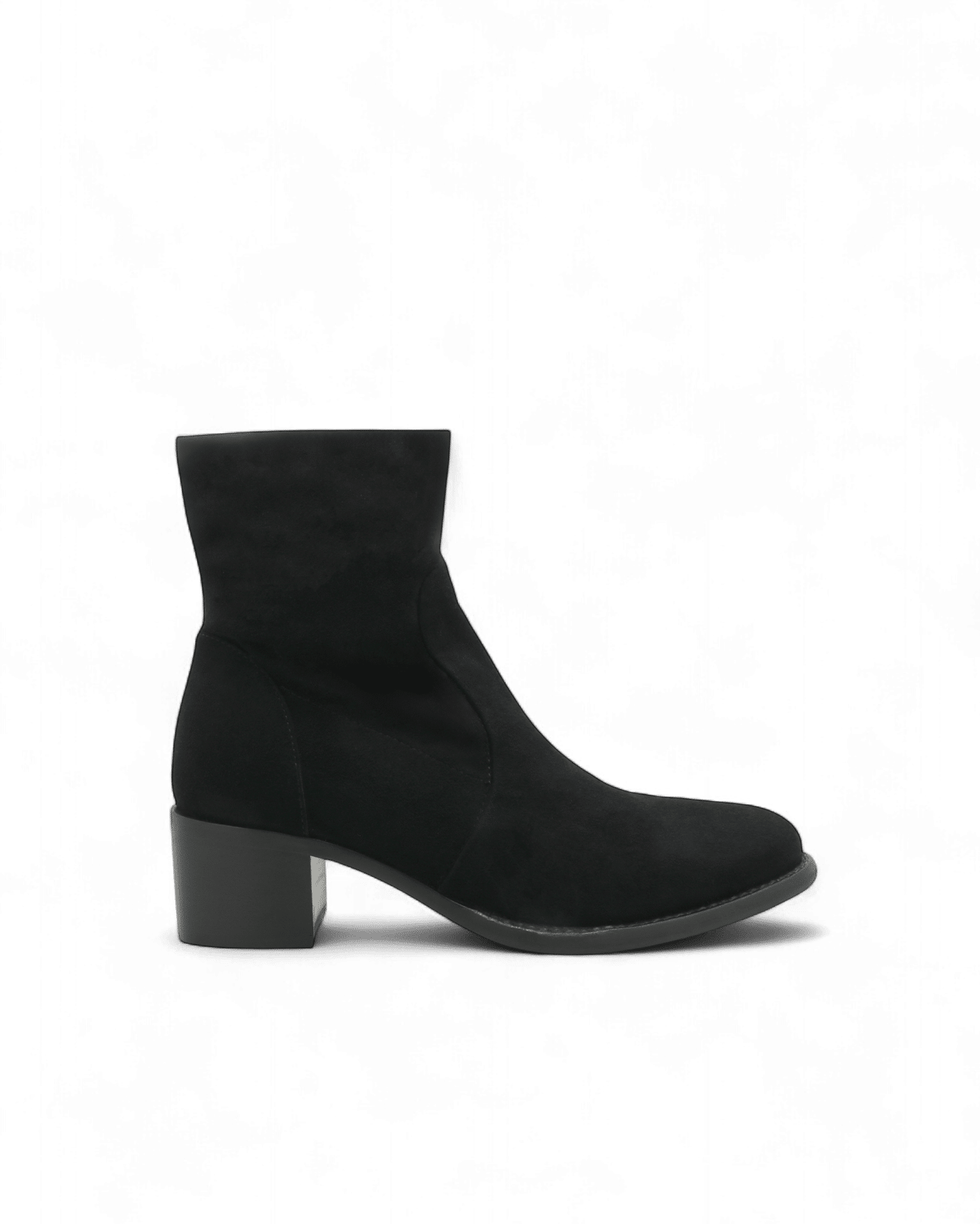 Bottine en daim noir