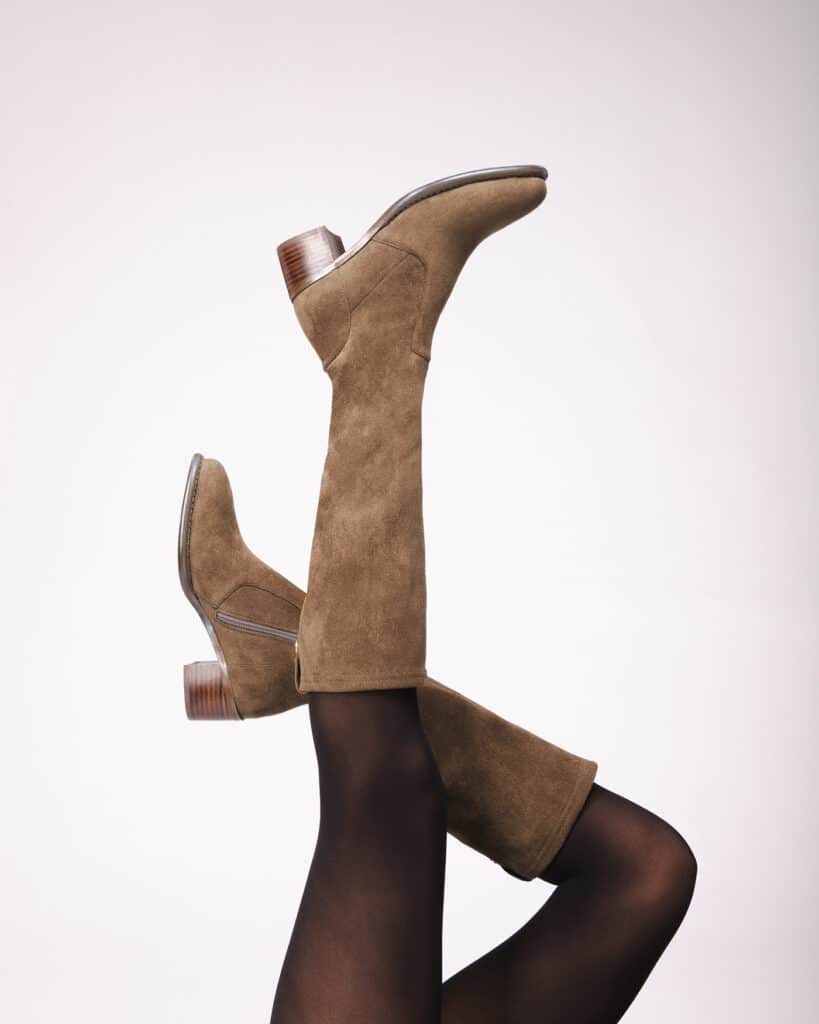 Bottes stretch femme​ noix