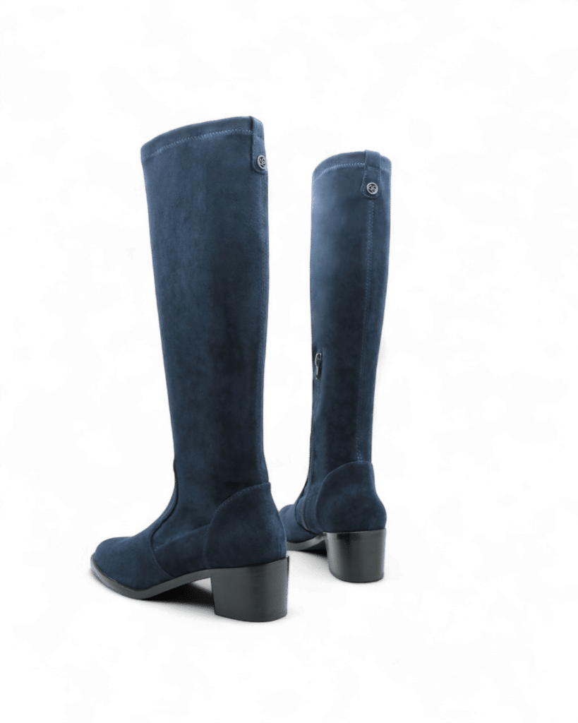 Bottes stretch bleu marine