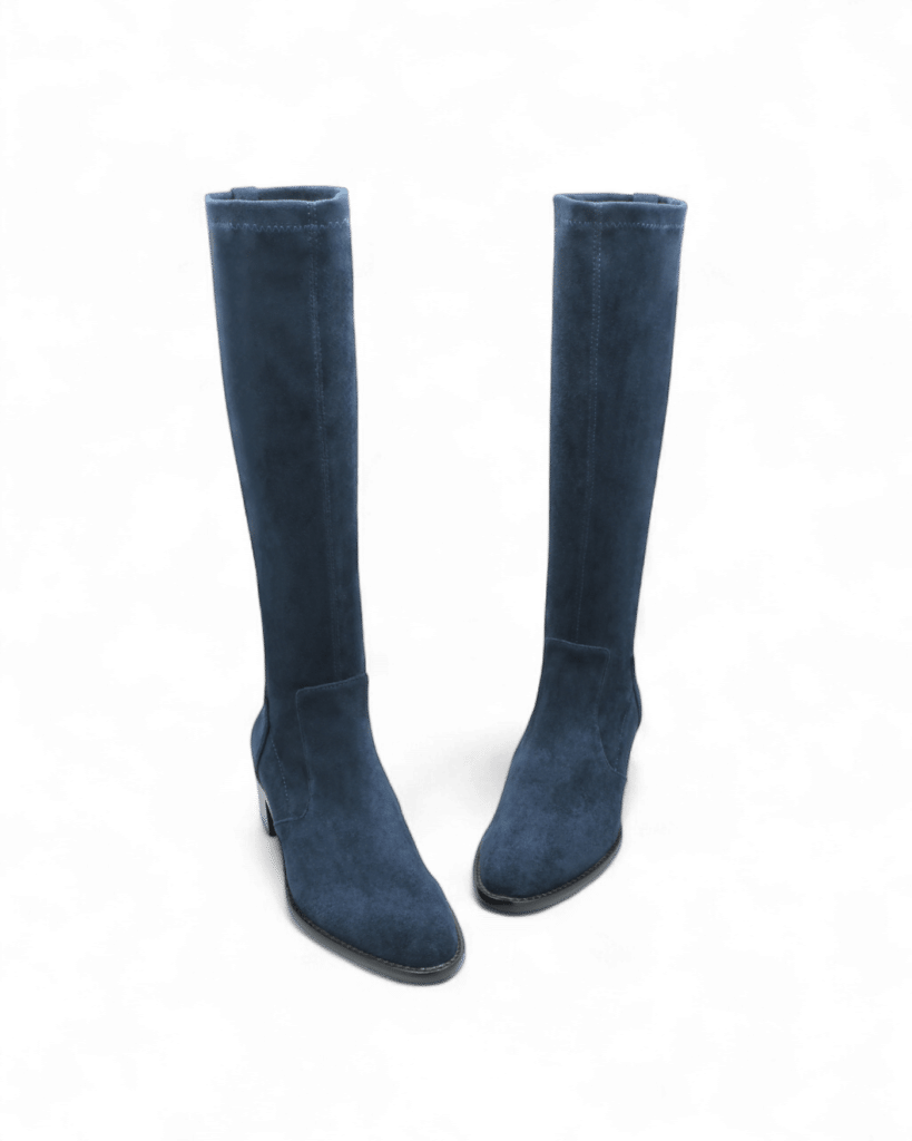 Bottes stretch bleu marine