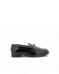 Mocassin verni noir femme