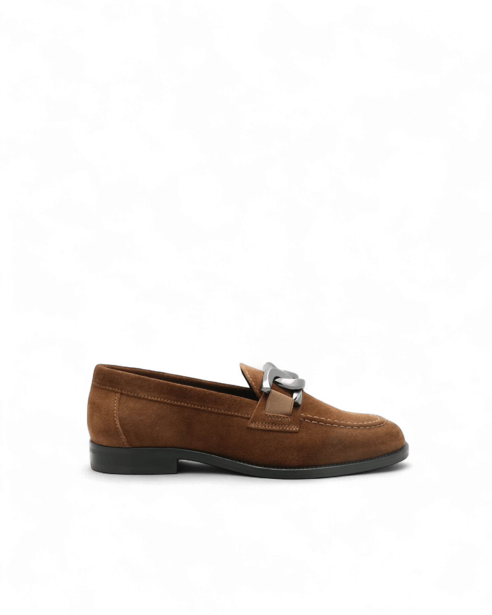 Mocassin daim marron femme