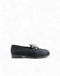 Mocassin bleu marine femme