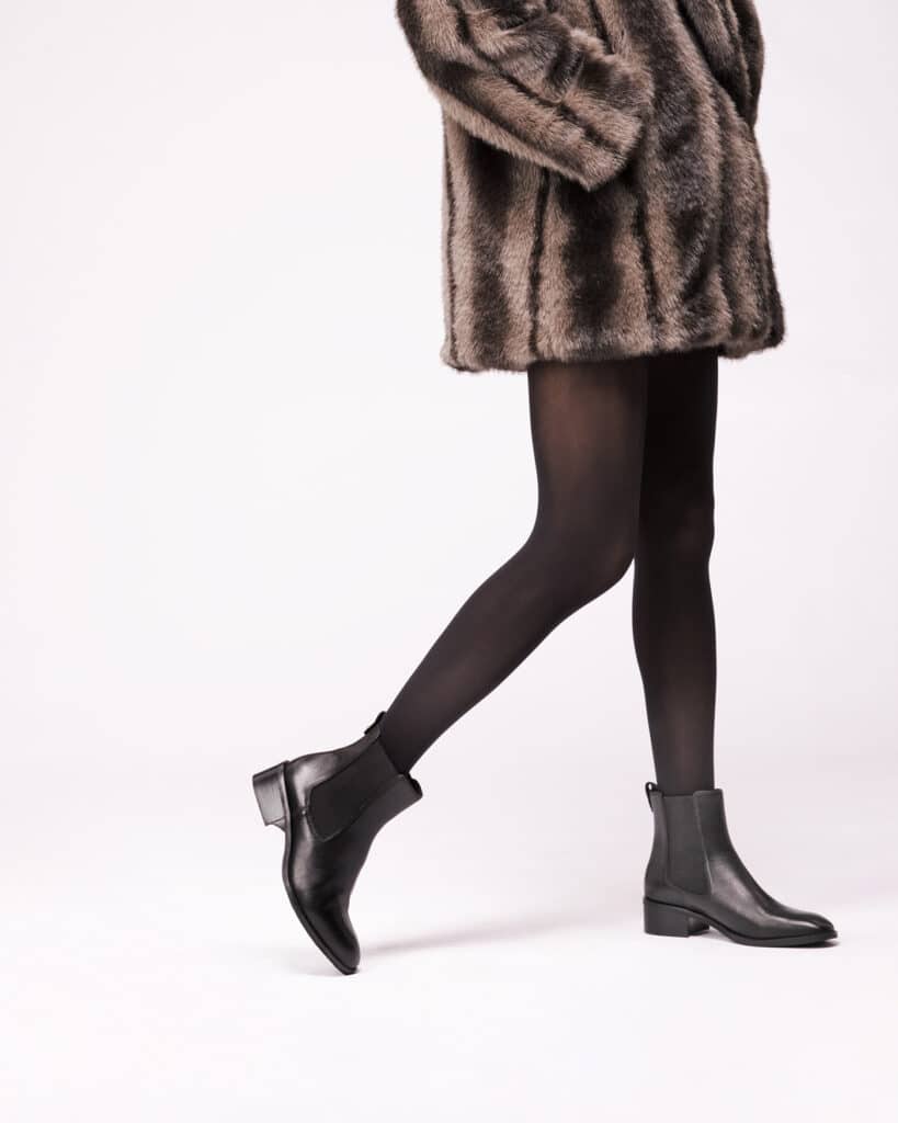 Bottine chelsea noire femme