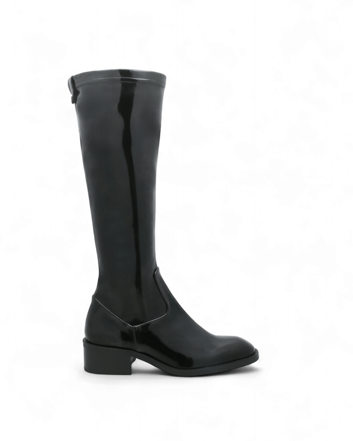 Bottes femme noir vernis