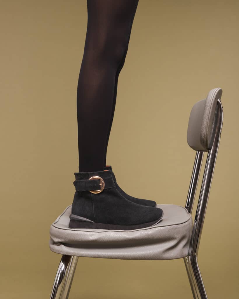 Bottines basket femme noires Yes adige