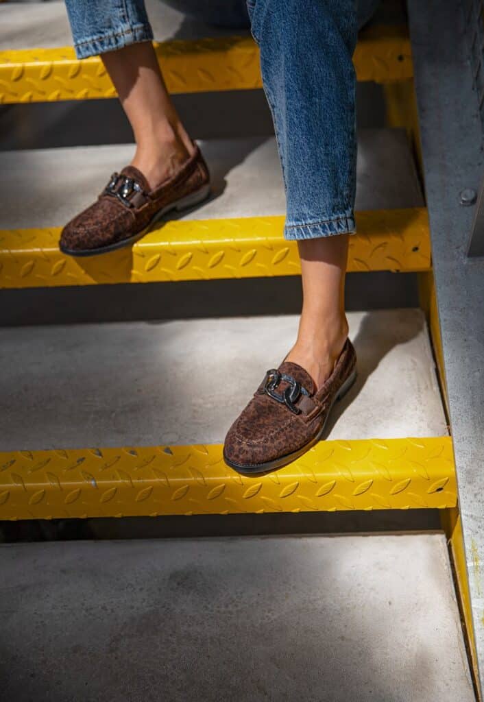 mocassins leopard evian