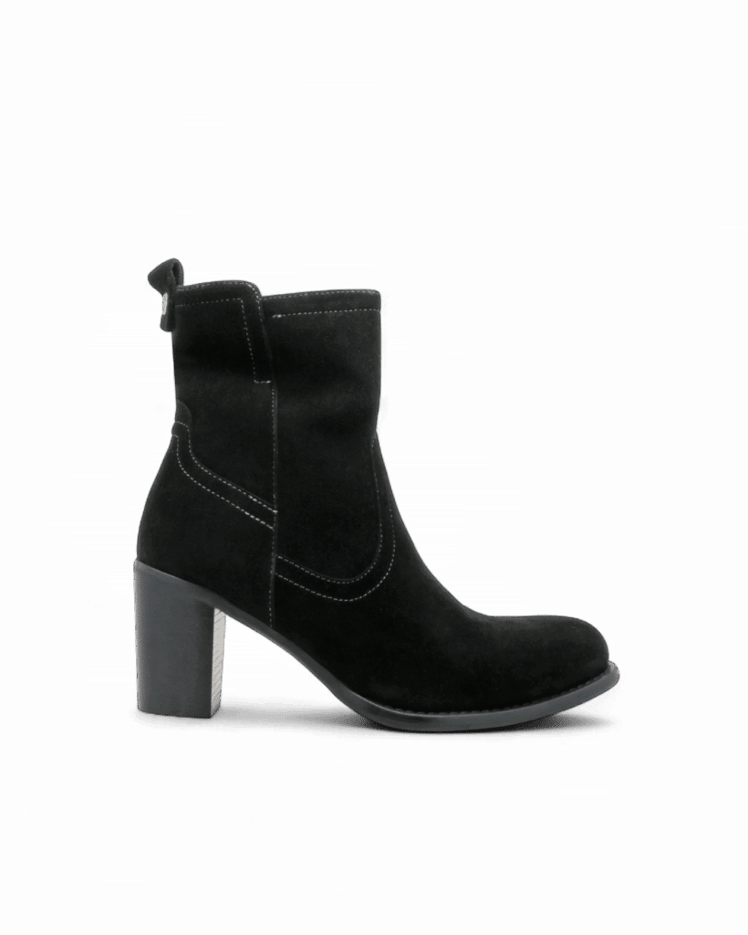 Bottine noir a talon