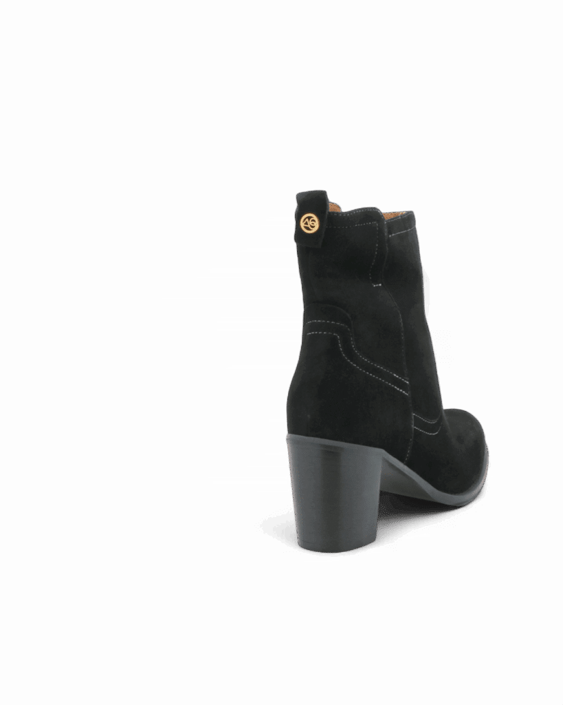 Bottine noir a talon