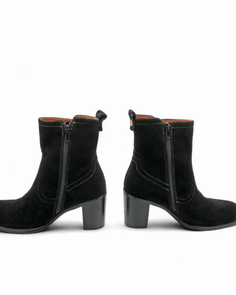 Bottine noir a talon