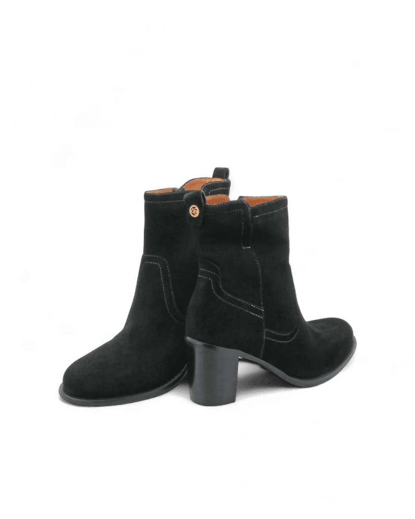 Bottine noir a talon