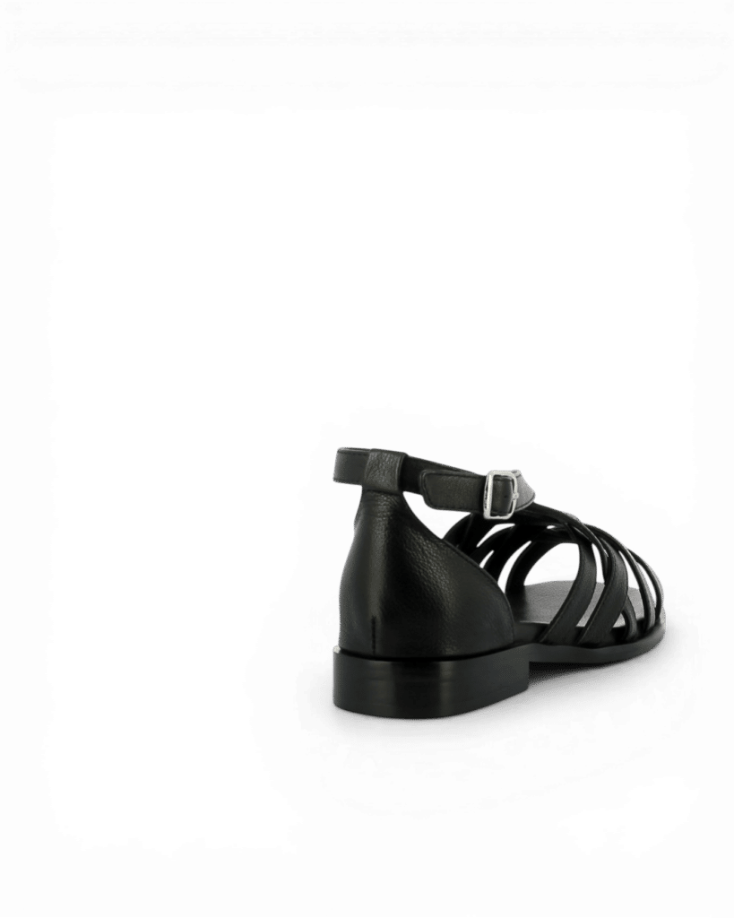 Sandales plates noires Bady