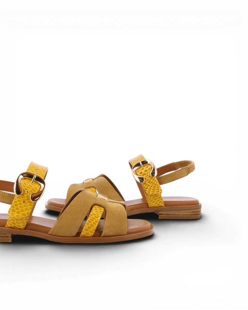 sandales jaunes